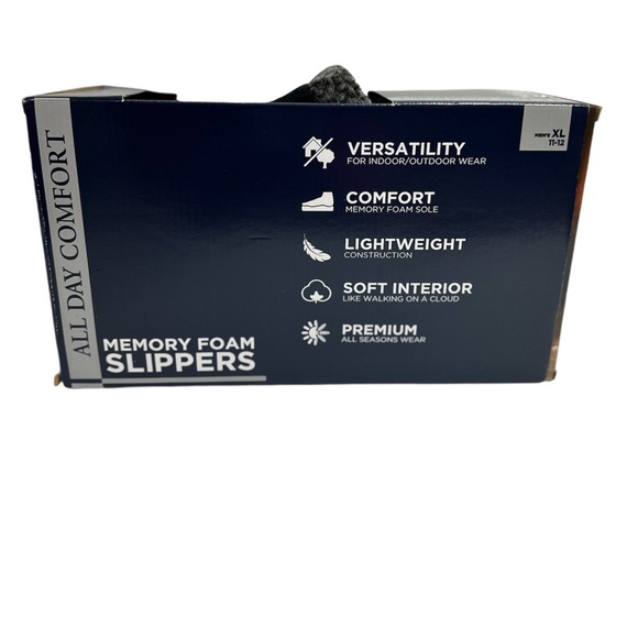 Haggar Men's Open Back Memory Foam Padded Clog Slippers SIZE XL (11-12) - Picture 11 of 13